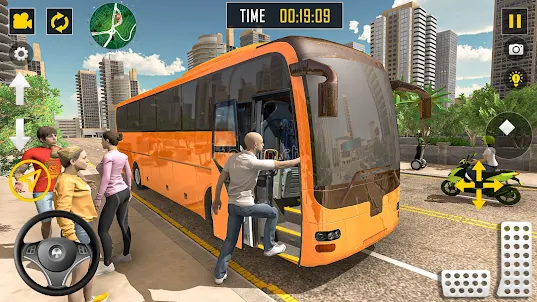 Jogos modernos direção ônibus