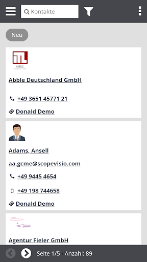 CRM2GO Screen 2