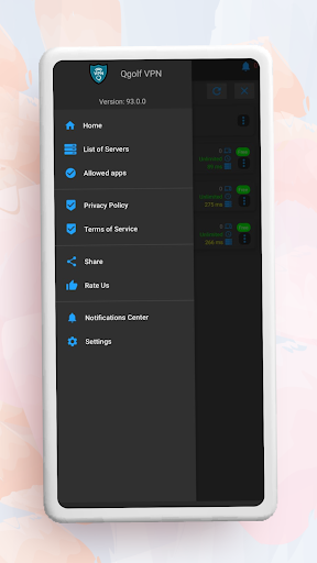 QGOLF VPN Screen 3