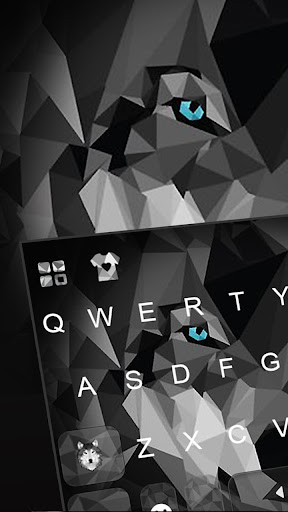 Polygon Wolf Keyboard Theme Screen 2