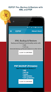 E2PDF Pro - SMS and Call Backu