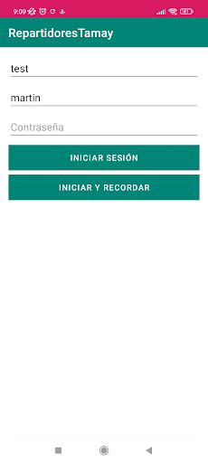 Android application Tamay Repartidores 2 screenshort