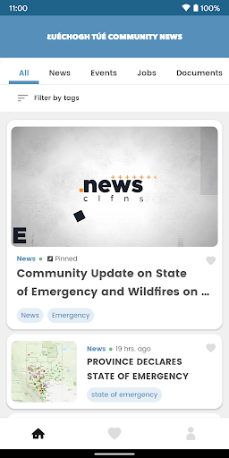 Łuéchogh Túé Community News Screen 2