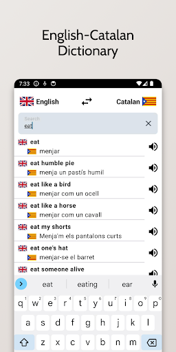 Android application Catalan-English Dictionary screenshort