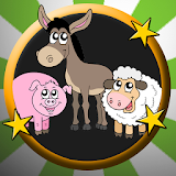 Farm animals for babies icon