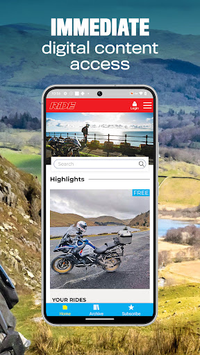 RiDE Magazine: Motorcycling Screen 2