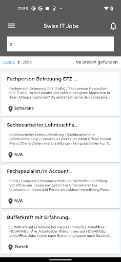 APP Swiss IT-JOBS Screen 3