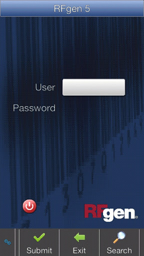 Android application RFgen 5.2.1 Mobile Client screenshort