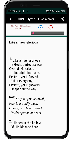Hymns & Psalms Audio Screen 2