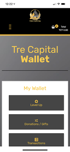 Android application Tre Capital Wallet screenshort