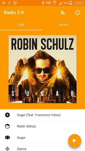 Android application Radio 5.9 screenshort