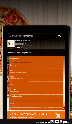 Powar Pizza Heimservice Mössin