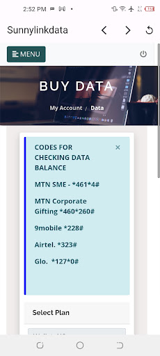 Sunny Link Data Screen 2