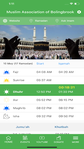 Android application MAB- Muslim Association of Bol screenshort