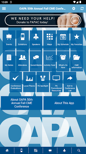 OAPA EVENTS Screen 2