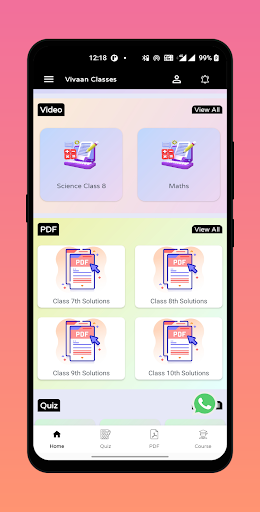 Vivaan Classes Screen 2