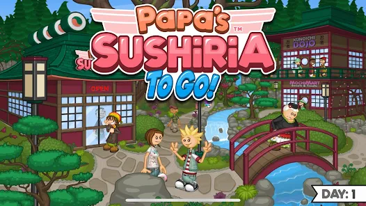 Papa's Sushiria To Go! - Ending Scene + Papa Louie Unlocked 