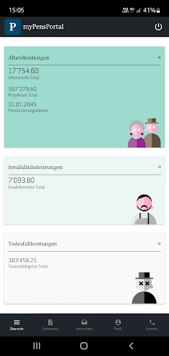 myPensPortal Screen 3
