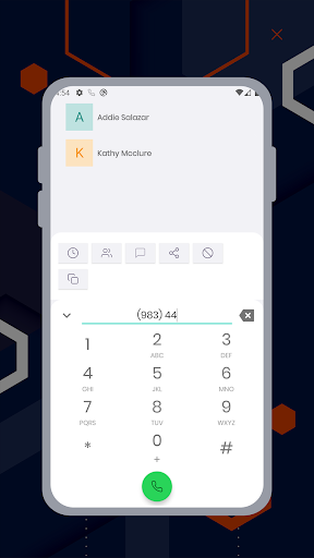 Dial Pad and Calls Screen 2
