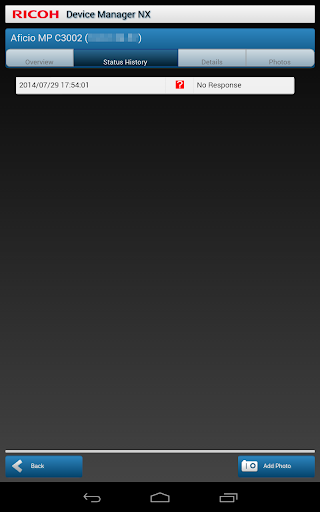 Screenshot of RICOH Device Manager NX
