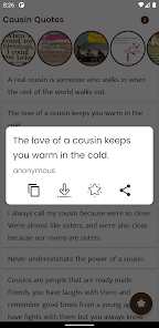 Captura 1 Cousin Quotes and Sayings android