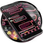 Cover Image of Baixar Tema rosa retrô de mensagens SMS  APK