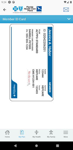 myFHCP Screen 3