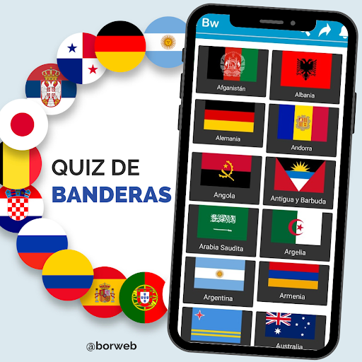 Android application Quiz de banderas screenshort