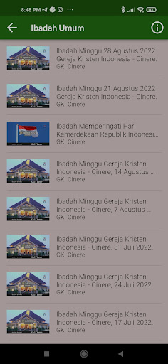GKI Cinere Church Screen 3