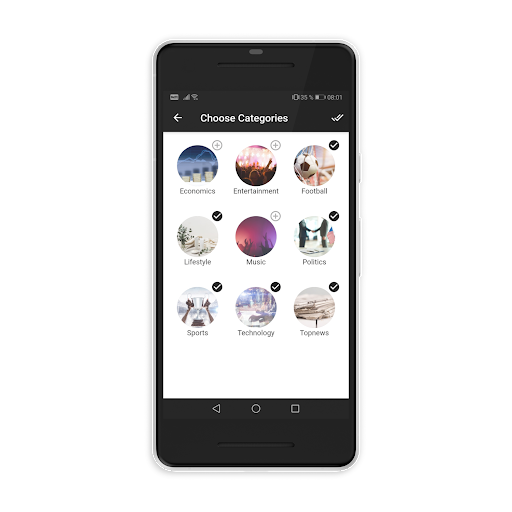 WoNaS - The News App Screen 2