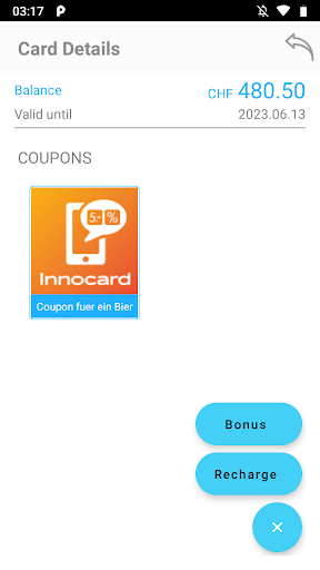 Android application Innocard.Loyalty screenshort