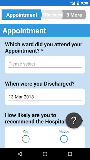 Patient Experience Surveys Screen 2