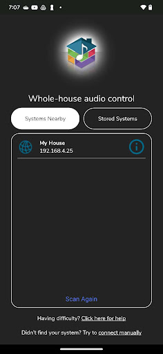 Android application HTD Home Audio screenshort