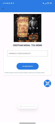 MASTERBOLETOS QR Screen 2