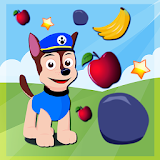 Paw Puppy Falling Apple icon
