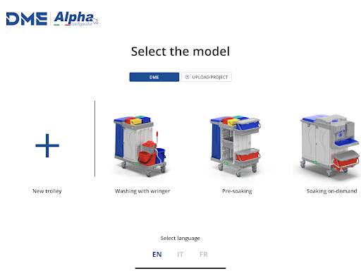 Android application DME Alpha Configurator screenshort