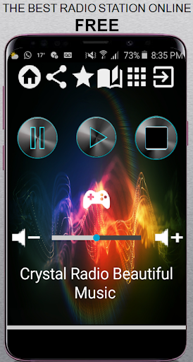 Android application Crystal Radio Beautiful Music screenshort