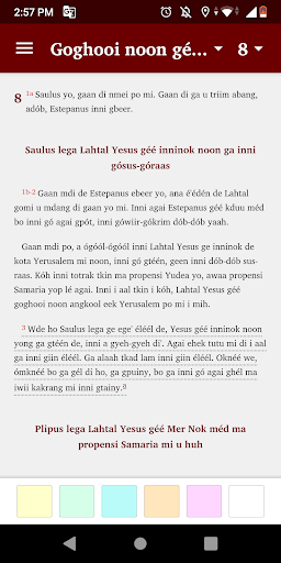 Klon Bible App Screen 2