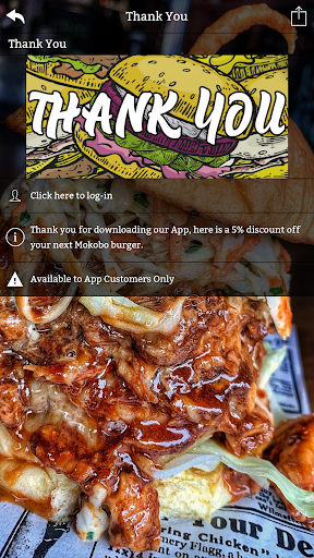 Android application Mokobo Burger Bar screenshort