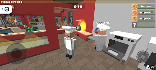 3D Multiplayer Pizza Shop