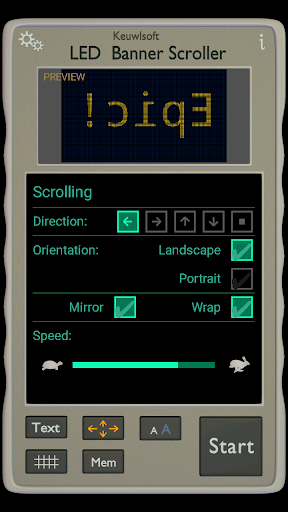 Screenshot of LED Banner Scroller