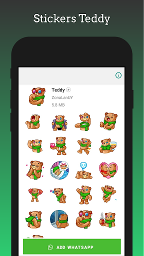 Stickers - Teddy  Animated