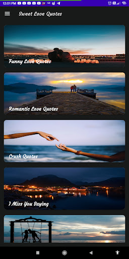 Android application Sweet Love Quotes screenshort