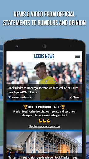 Android application Leeds News - Fan App screenshort