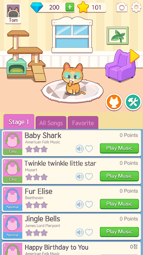 Piano Cat Tiles - Room Design screenshots 4