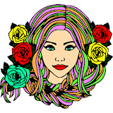 Hairs Color by Number: Glitter, Paint, Crayon Book icon