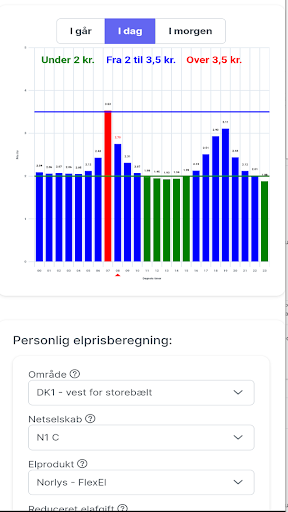 Android application BilligkWh screenshort