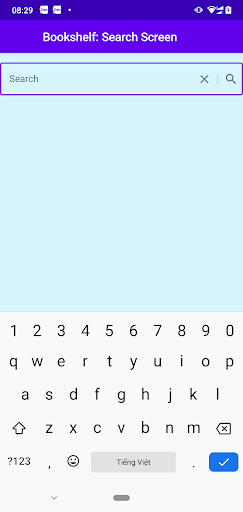 Android application Bookshelf screenshort