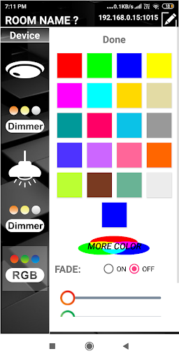 Android application Smart Home Device - WiFi Based screenshort