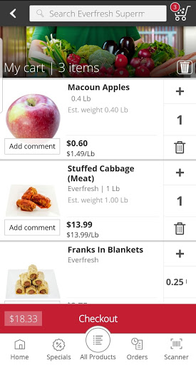 Screenshot of Everfresh Supermarket